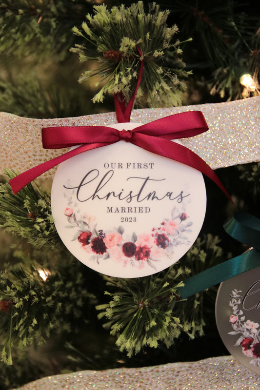 First Christmas Married Ornament