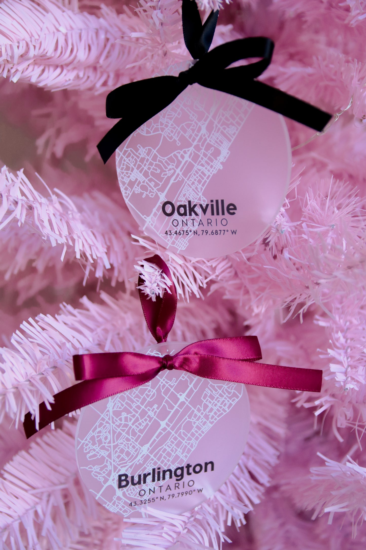 Your Favourite City Map Christmas Ornament