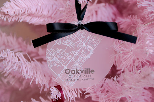 Your Favourite City Map Christmas Ornament