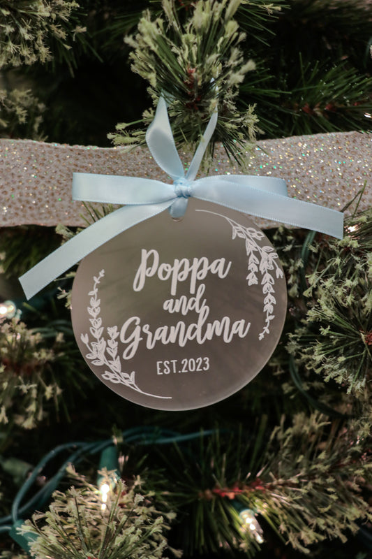 Grandma and Grandpa Christmas Ornament