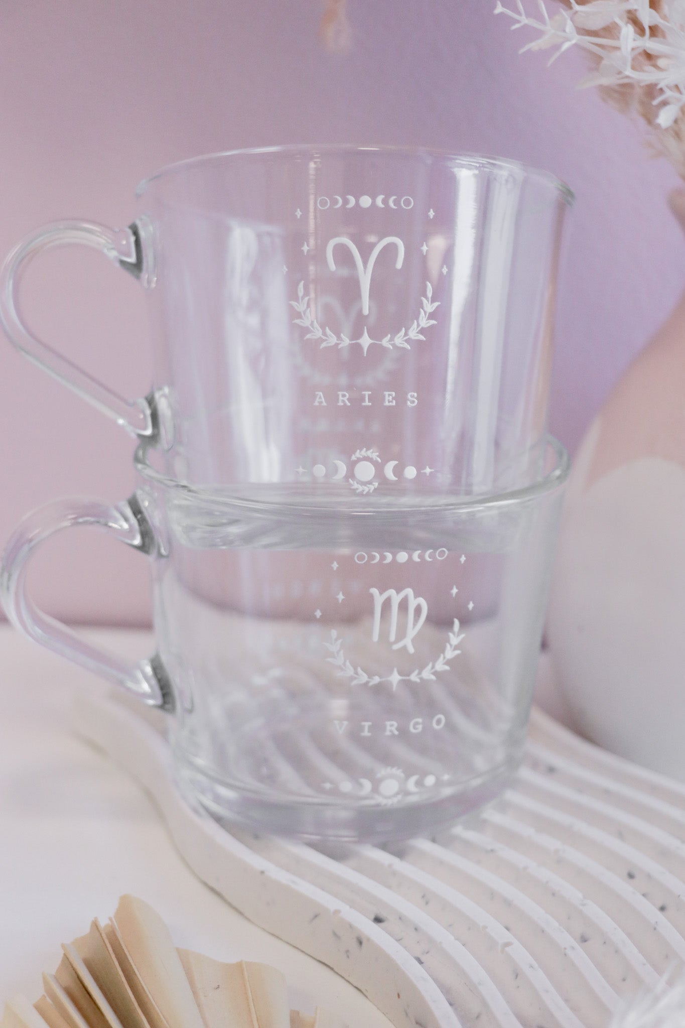 Zodiac Glass with Handle