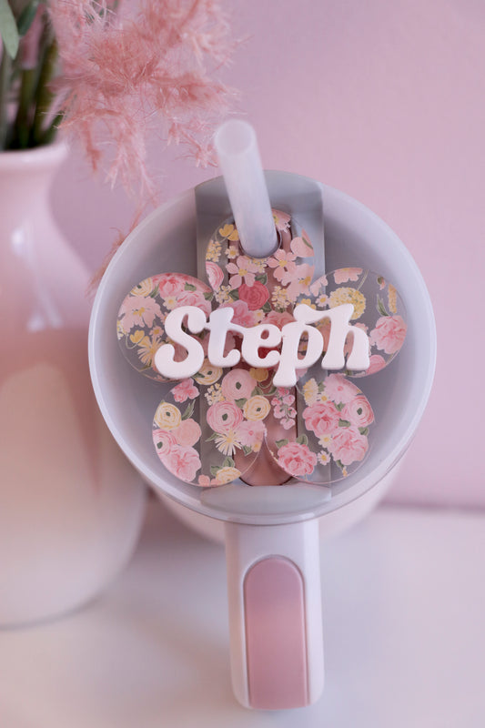 Floral Stanley Topper Tag