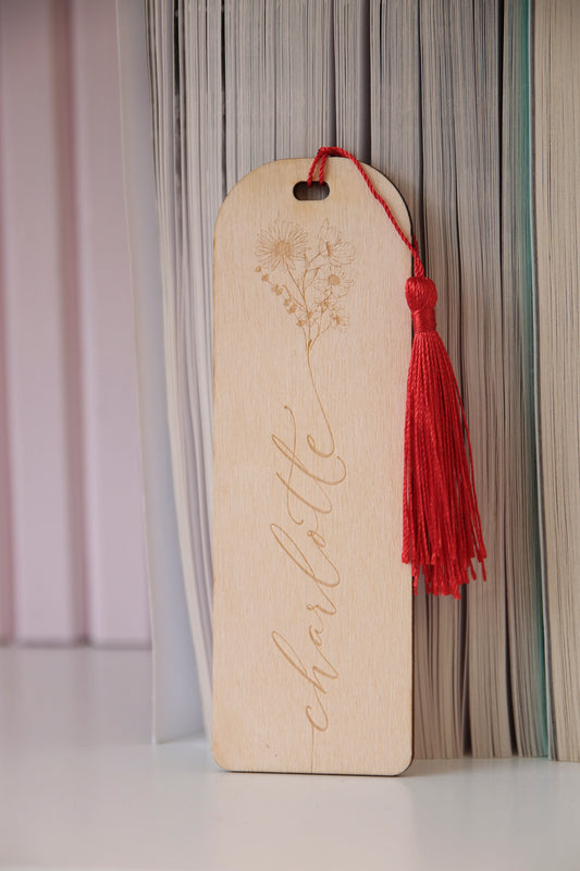 Personalized Cursive Engraved Bookmark