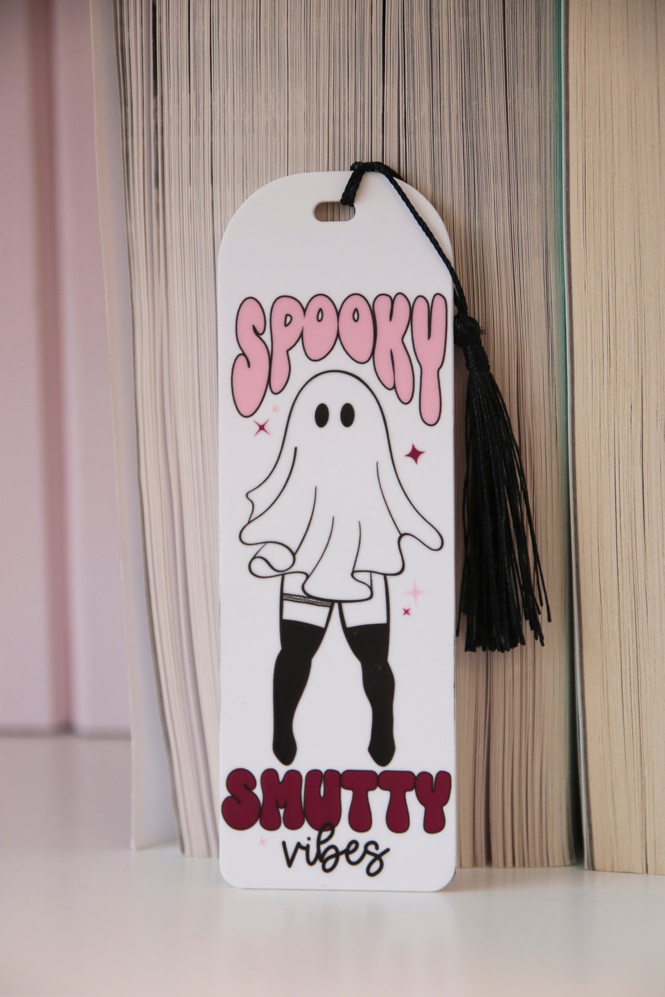 Spooky Smutty Vibes Acrylic Printed Bookmark