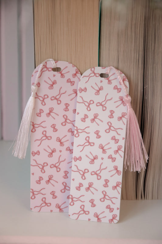 Coquette Bows Acrylic Printed Bookmark
