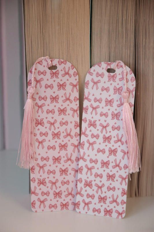 Coquette Bows  II Acrylic Printed Bookmark