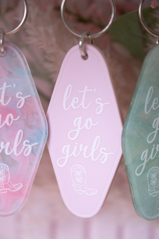 Lets Go Girls Motel Keychain