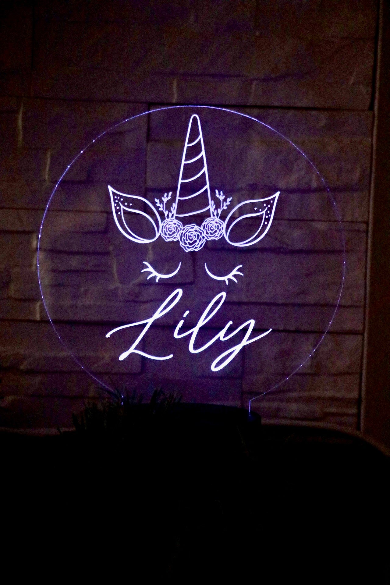 Unicorn Personalized Name LED Night Light