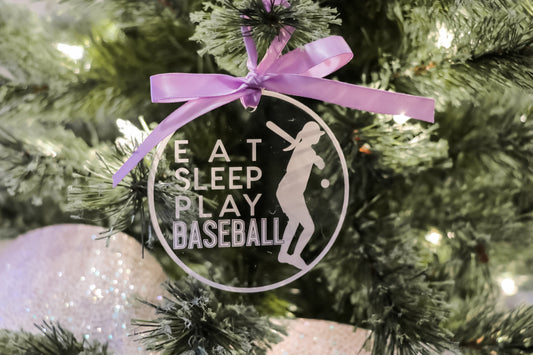 Baseball Christmas Ornament