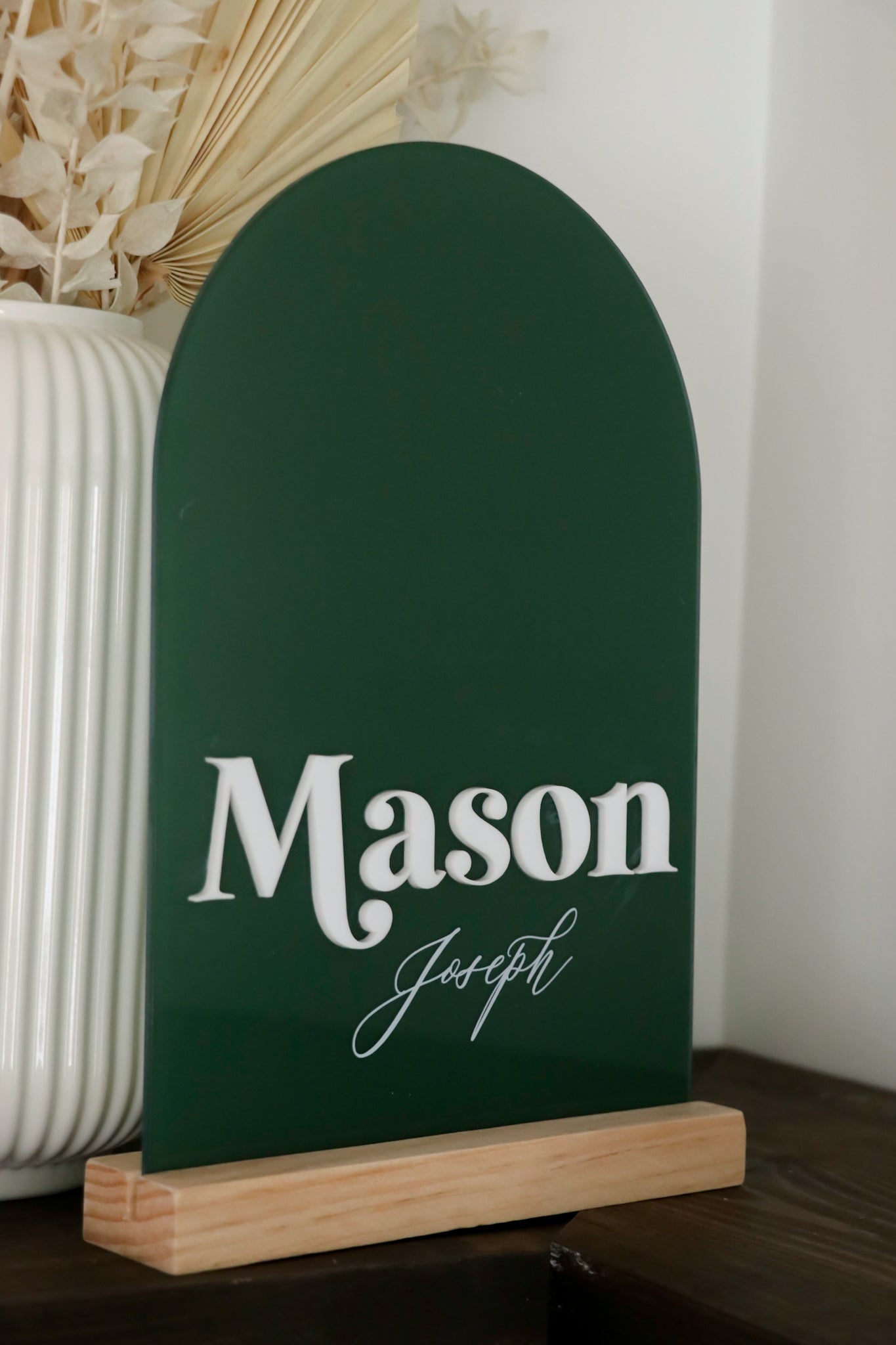 Acrylic Arch Personalized Name Sign