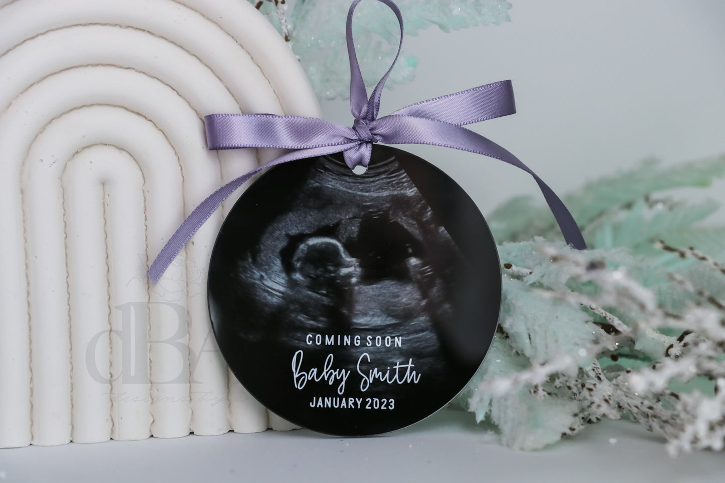 Ultrasound Christmas Ornament- UV Printed