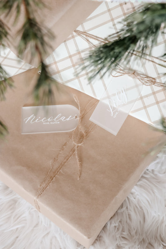 Arch Name Tags - Stocking or Place Card