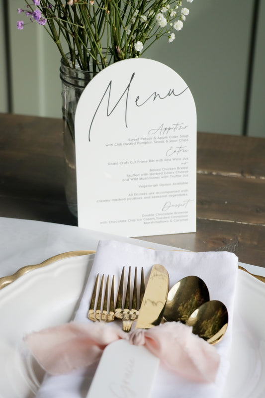 Acrylic Double-sided Table Number / Menu