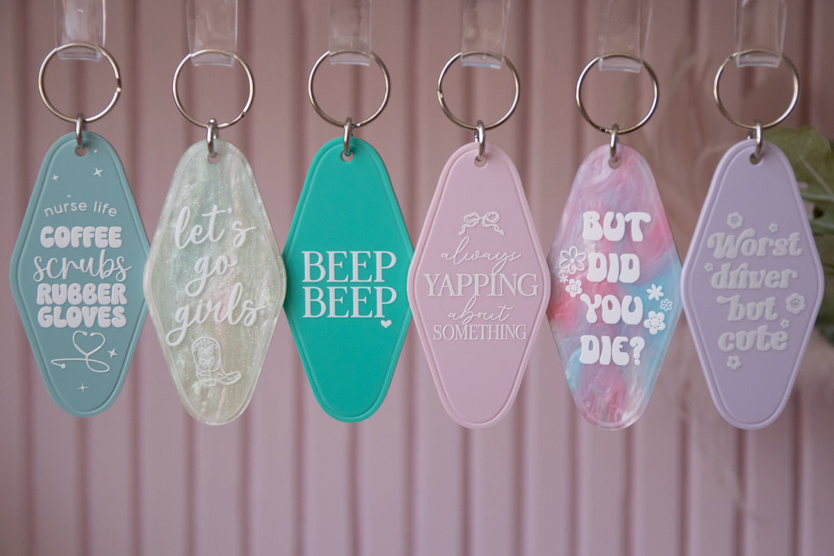 Assorted Retro Keychains