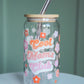 Cool Moms Club Glass with Bamboo Lid and Straw