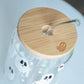 Ghost Glass with Bamboo Lid and Straw
