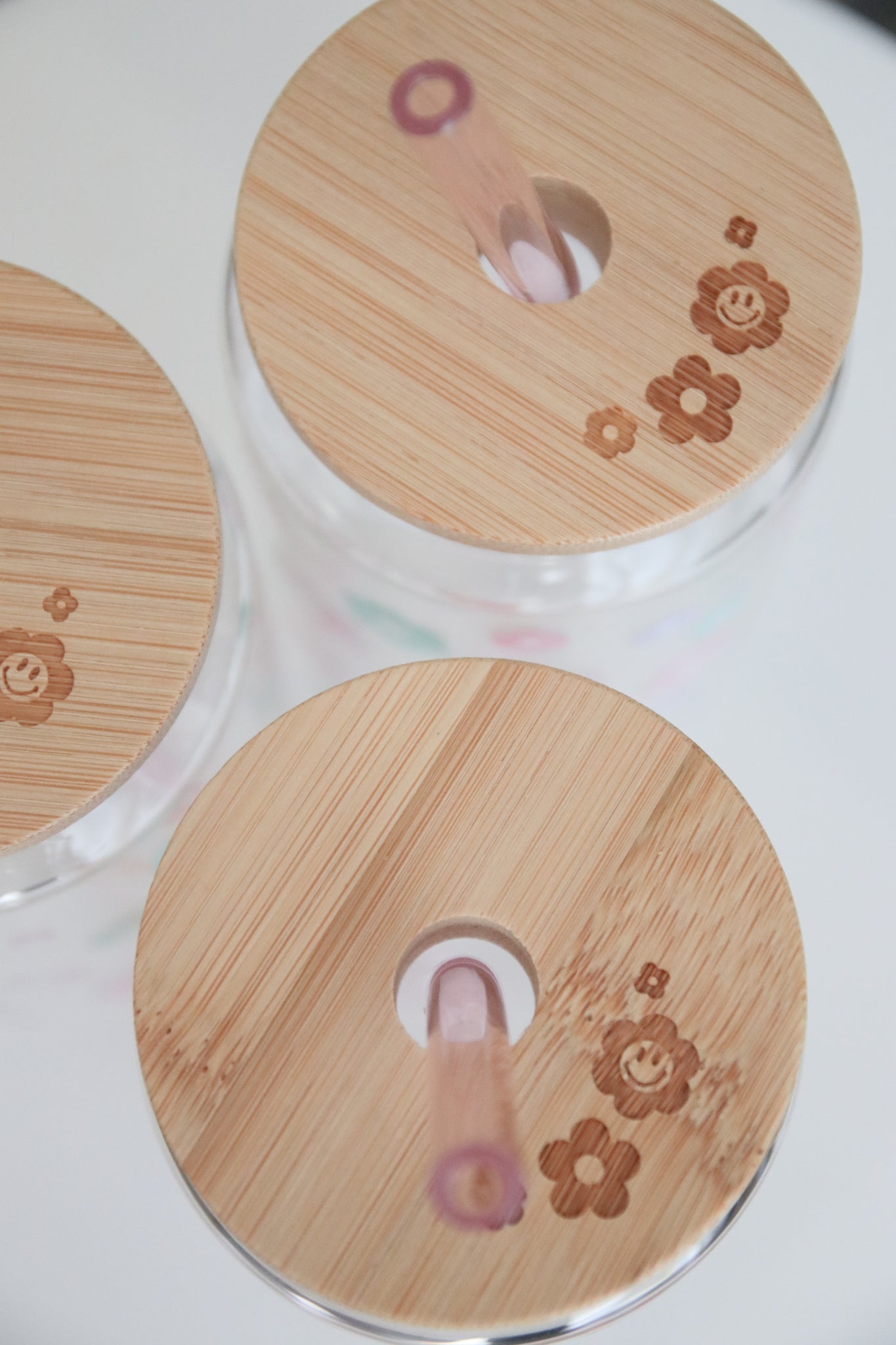 Cool Moms Club Glass with Bamboo Lid and Straw
