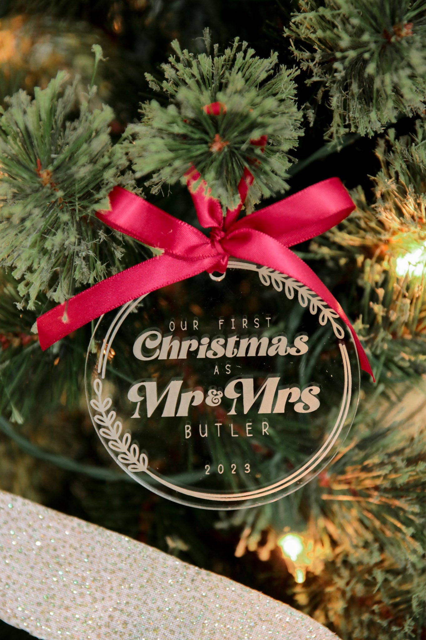 First Christmas As Mr + Mrs, Mrs + Mrs, Mr + Mr Ornament