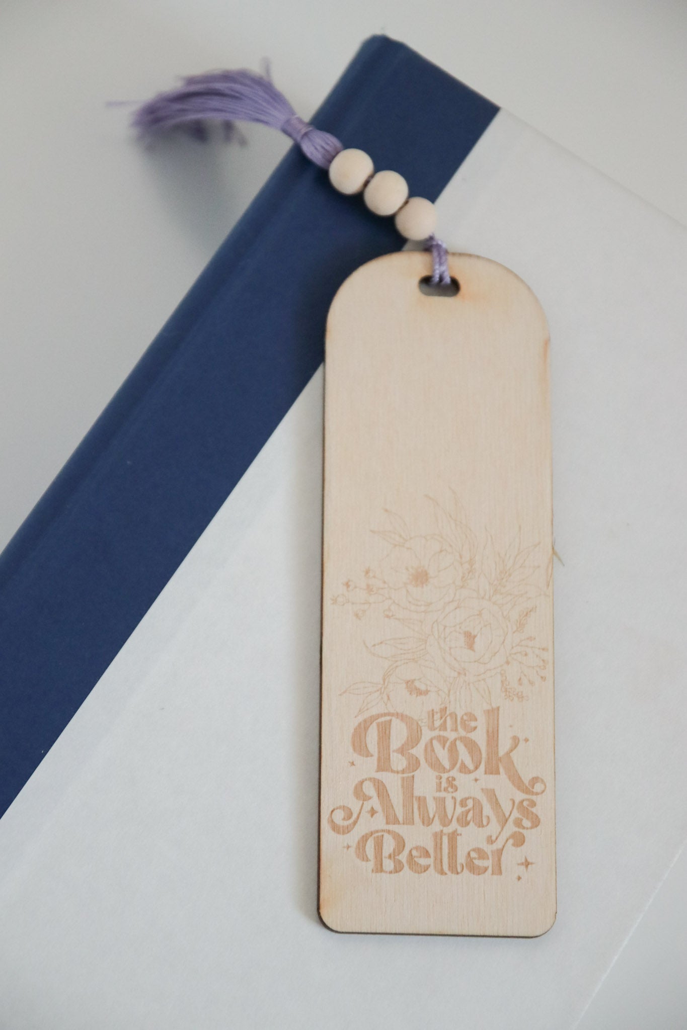 The Book is Always Better Engraved Bookmark