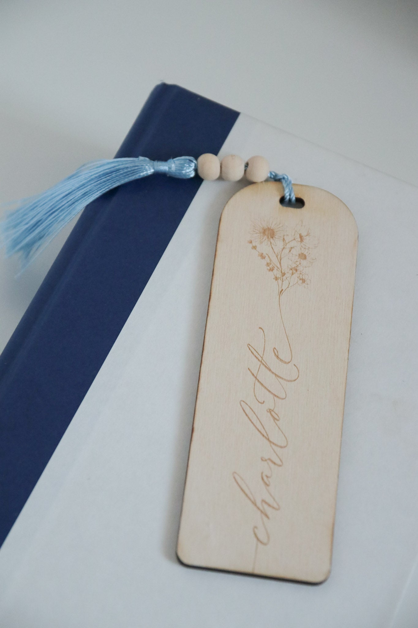 Personalized Cursive Engraved Bookmark