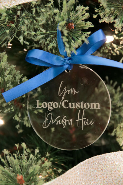 Custom Logo Ornament || Bulk Pricing Available