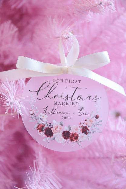 First Christmas Married Ornament