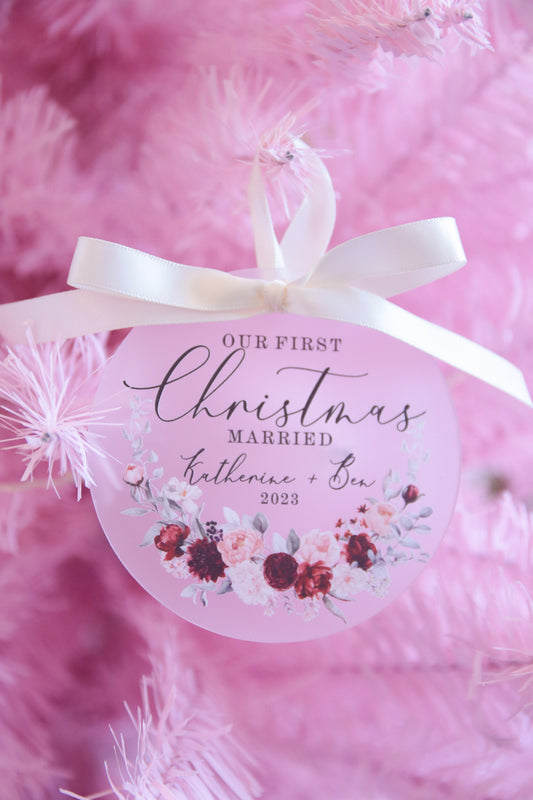 First Christmas Married Ornament