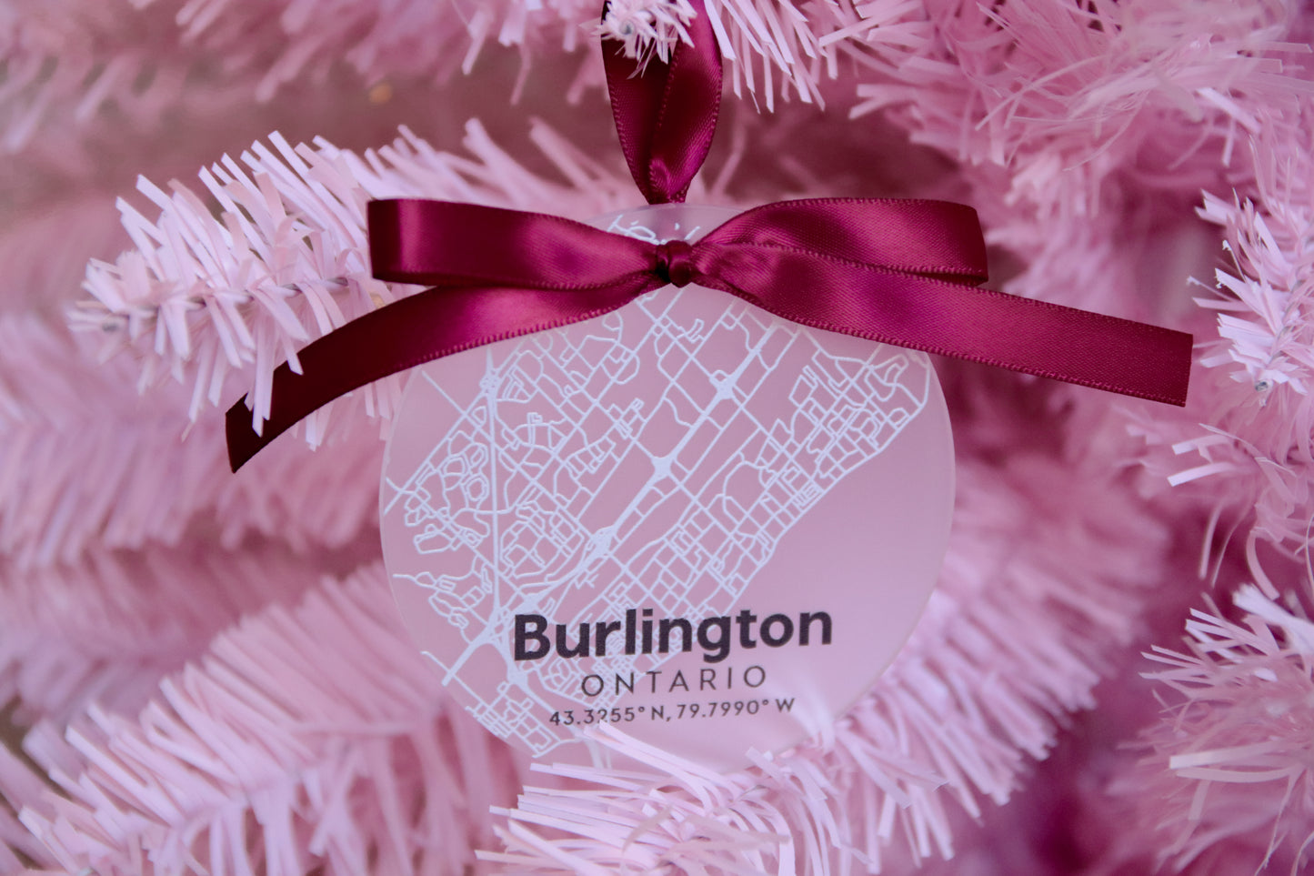 Your Favourite City Map Christmas Ornament