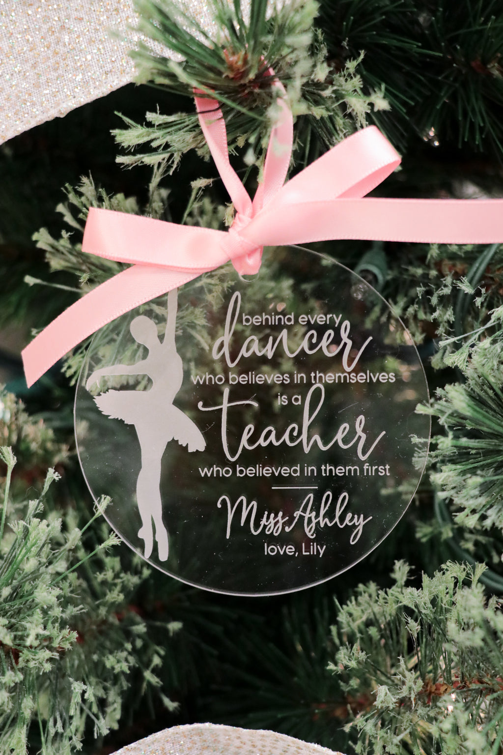 Teacher + Coach Christmas Ornaments