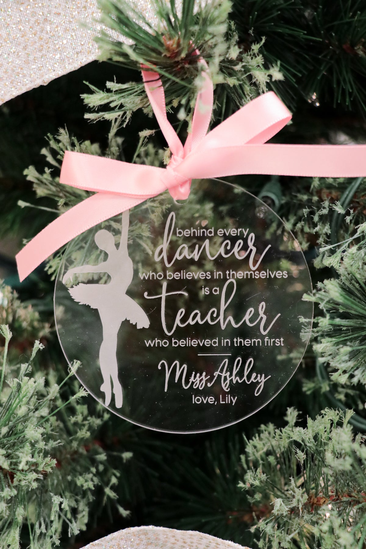 Teacher + Coach Christmas Ornaments