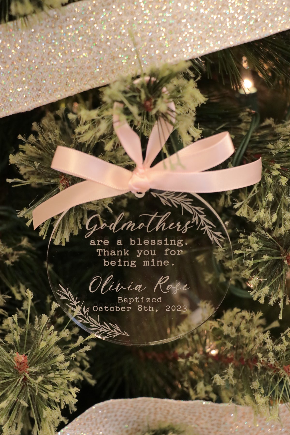 Godparent, Baptism + Communion Ornaments