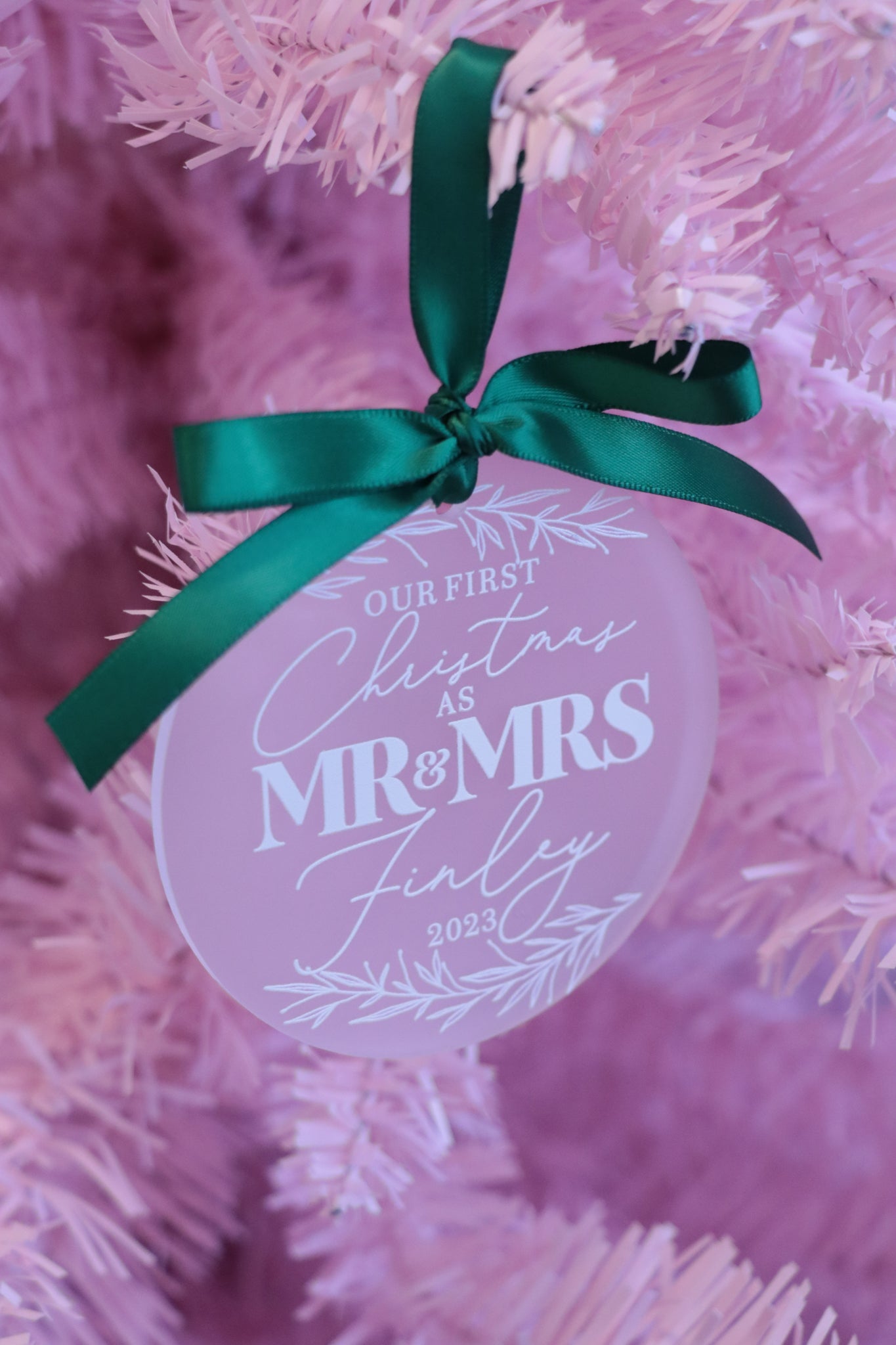 First Christmas As Mr + Mrs, Mrs + Mrs, Mr + Mr Ornament