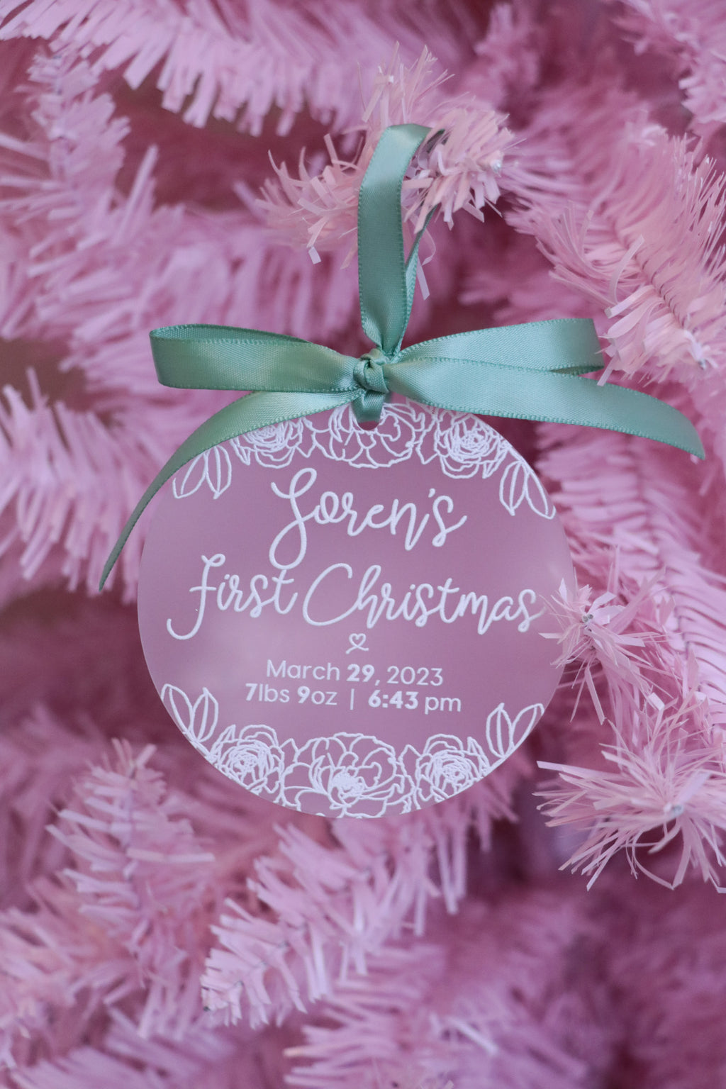 Kids + Baby Milestone Ornaments