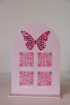 QR Code Social Sign with Base