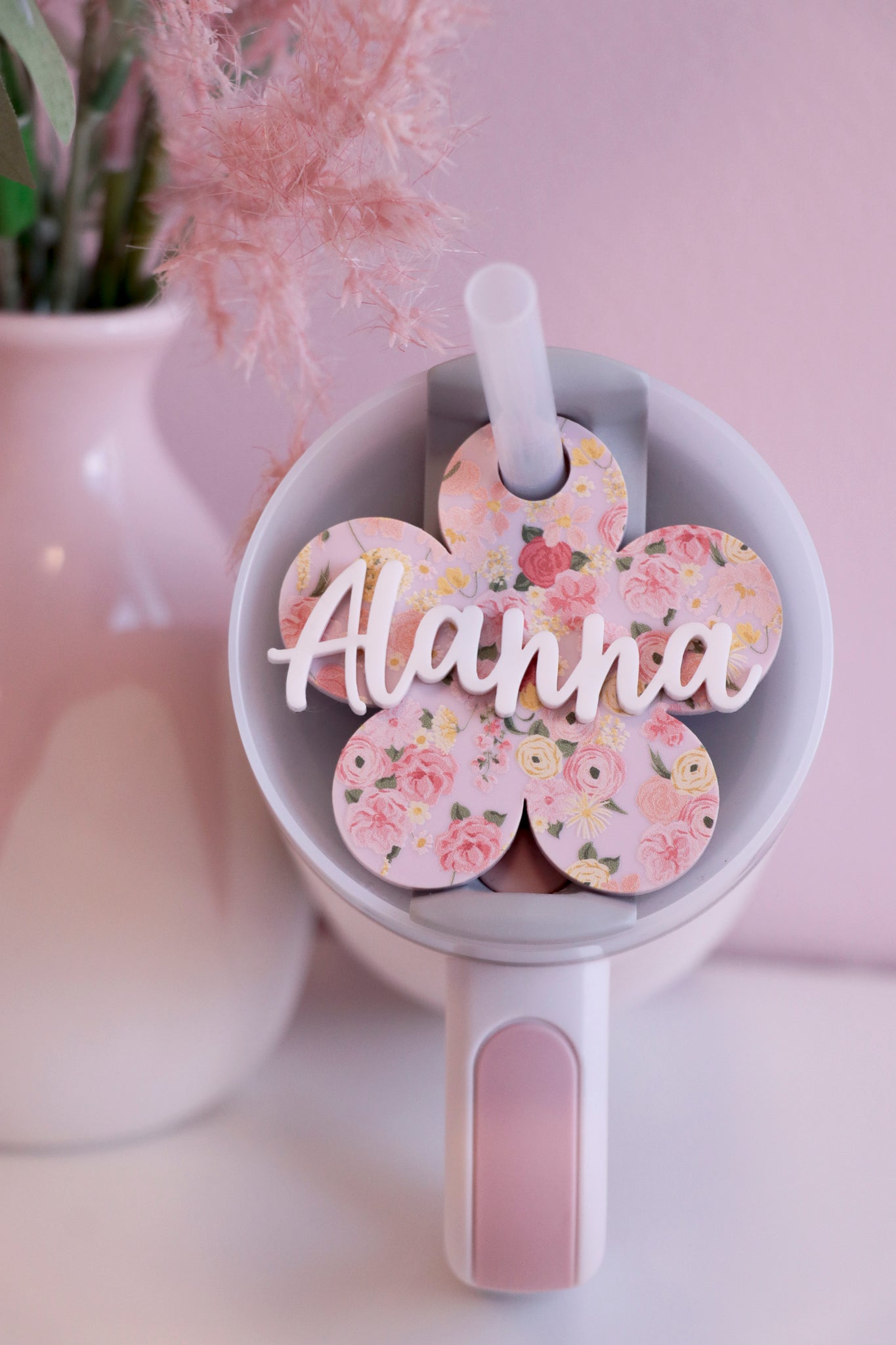 Floral Stanley Topper Tag
