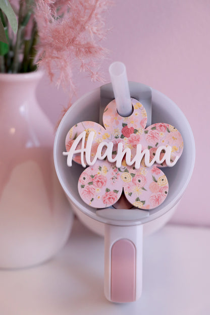 Floral Stanley Topper Tag