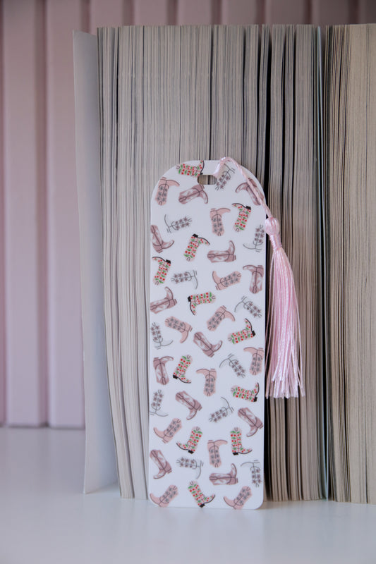 Cowboy Boot Acrylic Printed Bookmark