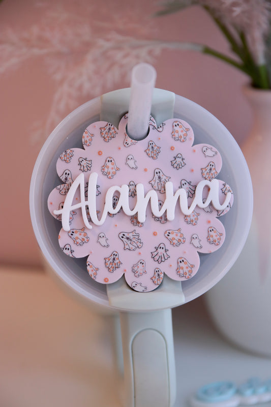 Groovy Ghost Stanley Topper Tag