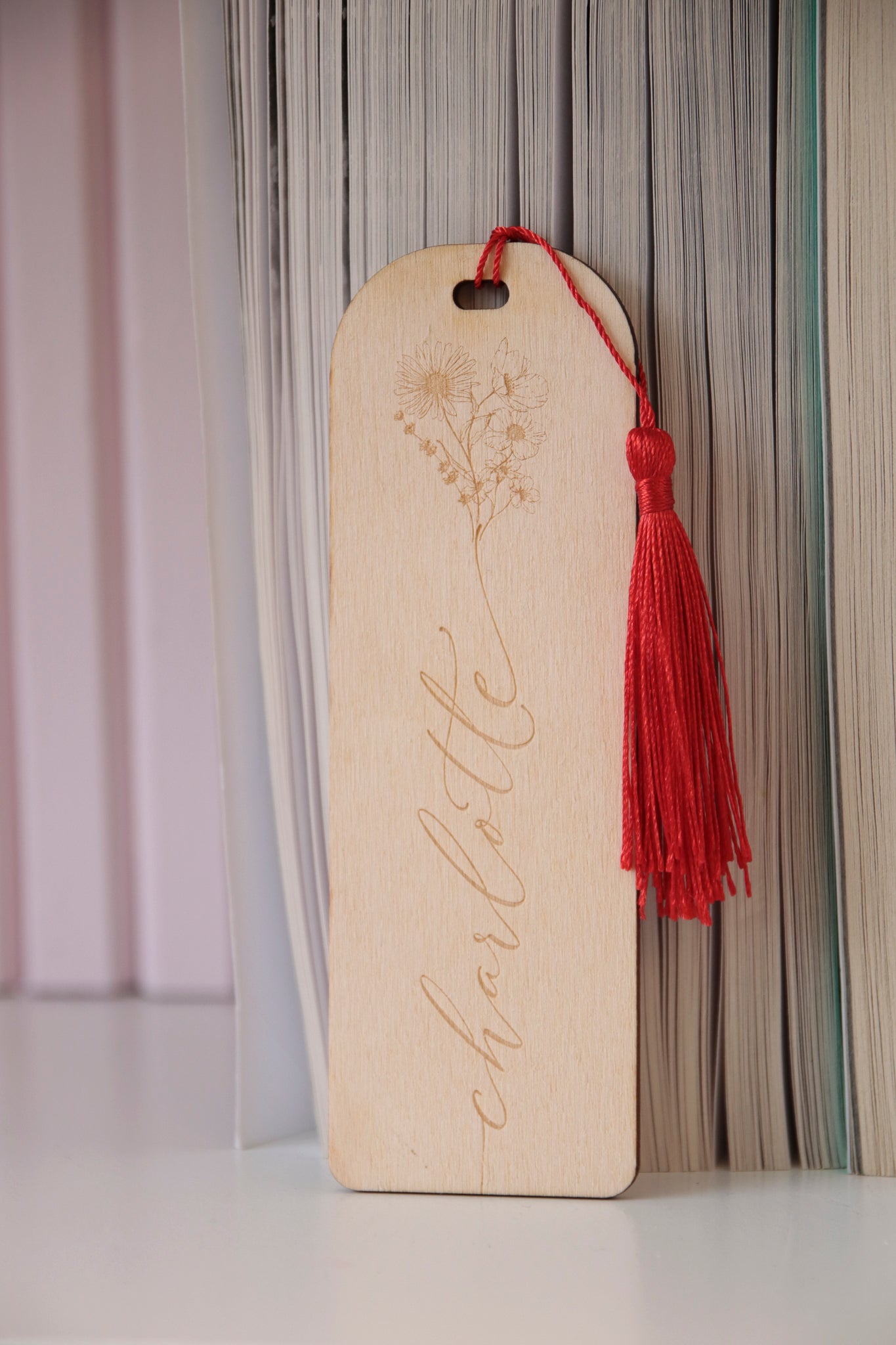 Personalized Cursive Engraved Bookmark