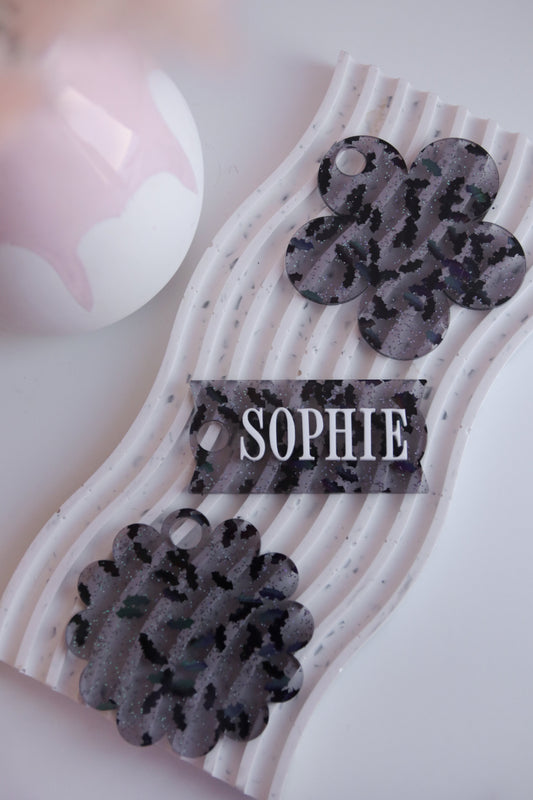 Glitter Bats Stanley Topper Tag