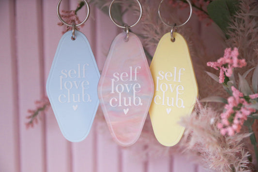 Self Love Club Retro Motel Keychain