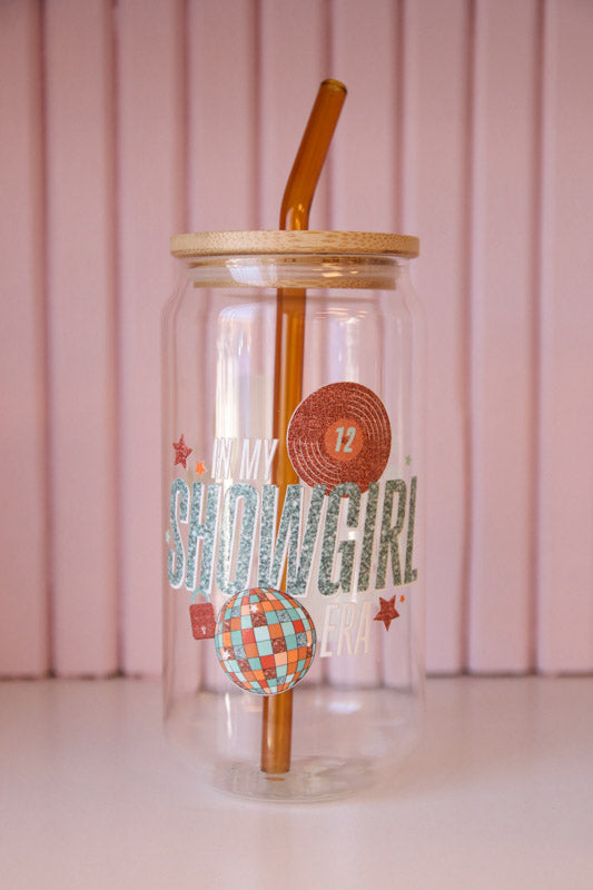 In My Showgirl Era Glass with Bamboo Lid and Straw
