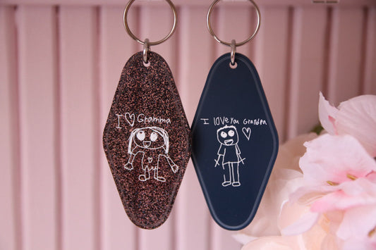 Custom Drawing Keychain