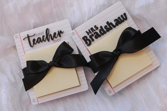 Teacher Sticky Note Gift - Lined Paper