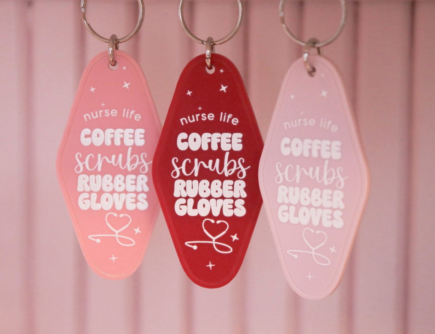 Nurse Retro Motel Keychain