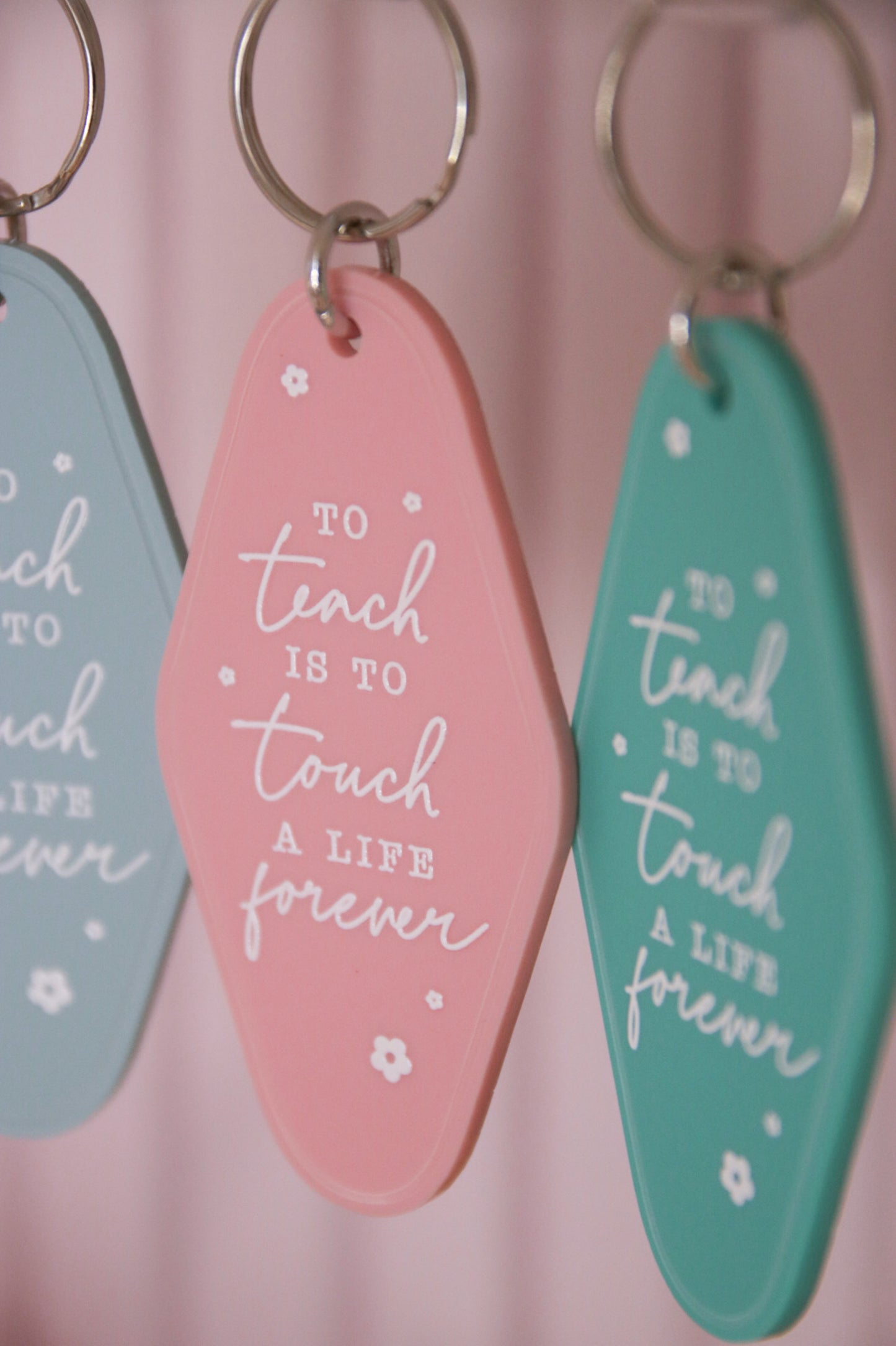 Teacher Retro Motel Keychain