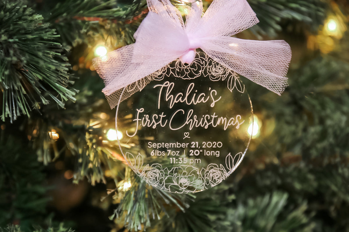 Kids + Baby Milestone Ornaments