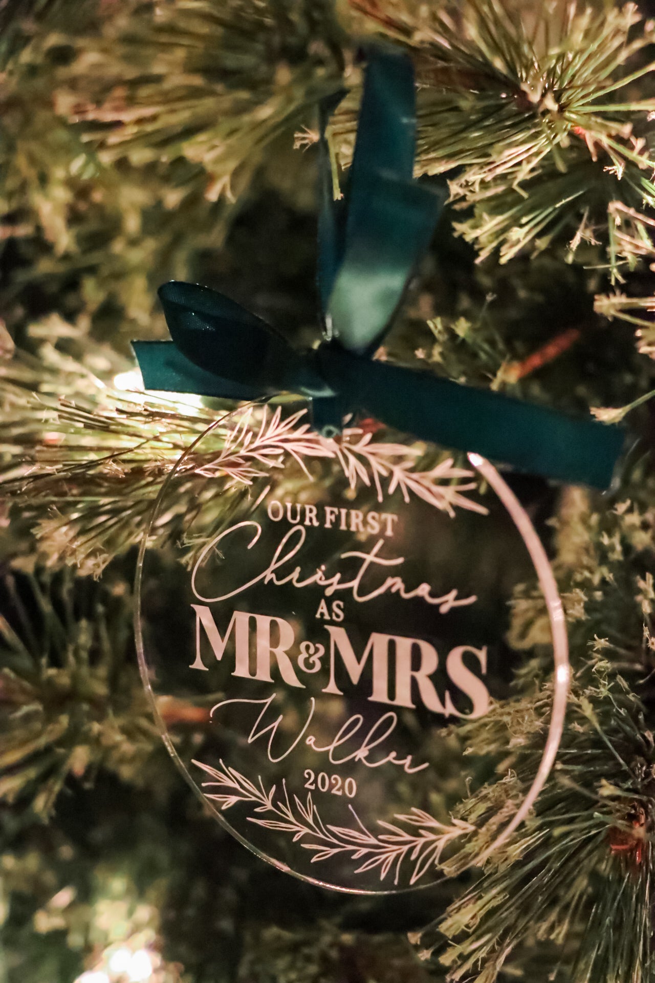 First Christmas As Mr + Mrs, Mrs + Mrs, Mr + Mr Ornament