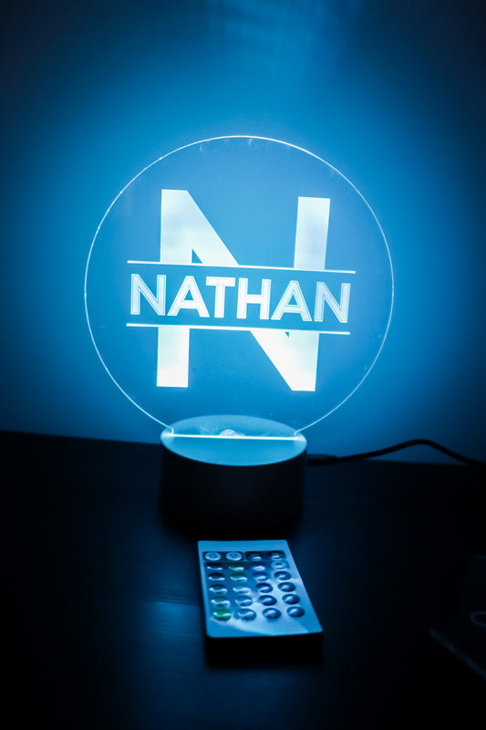Monogram Personalized Name LED Night Light