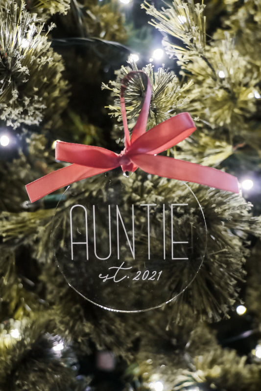 Auntie Christmas Ornament